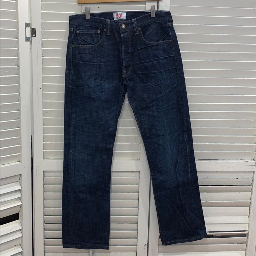Men’s Levi’s 501 Straight Leg Button-Fly Jeans